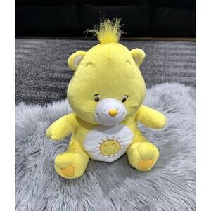 Care Bears FUNSHINE BEAR Sunshine Sun Yellow 12” Plush Vintage Stuffed Bear‎ Toy